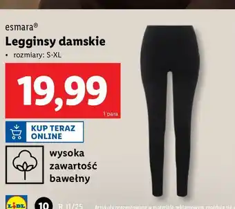 Lidl Legginsy damskie rozm. s-xl Esmara oferta