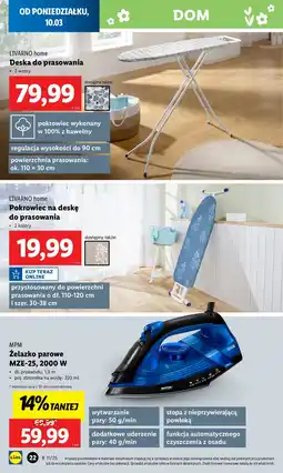 Lidl Pokrowiec na deskę do prasowania Livarno Home oferta