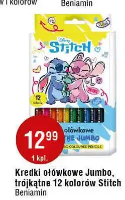 E.Leclerc Kredki ołówkowe jumbo stitch Beniamin oferta