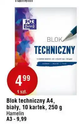 E.Leclerc Blok techniczny a3 10 k. biały Oxford oferta