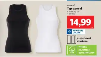 Lidl Top damski rozm. s-l Esmara oferta