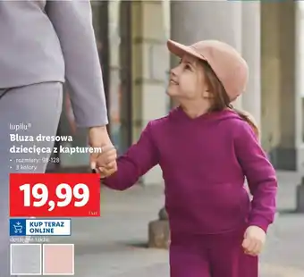 Lidl Bluza dresowa dziecięca 98-128 Lupilu oferta