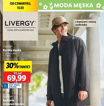 Lidl Kurtka męska m-xl Livergy oferta