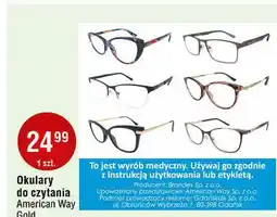 E.Leclerc Okulary do czytania gold American Way oferta