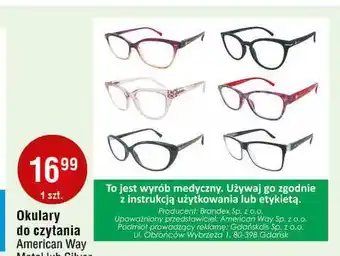 E.Leclerc Okulary do czytania silver American Way oferta