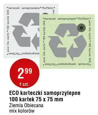 E.Leclerc Karteczki samoprzylepne 75 x mm Ziemia Obiecana oferta