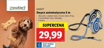 Lidl Smycz automatyczna 5 m Zoofari oferta