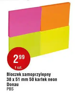 E.Leclerc Bloczek samoprzylepny 38 x 51 mm Donau (Biella) oferta