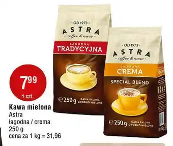 E.Leclerc Kawa Astra Łagodna 100% Arabica Crema oferta