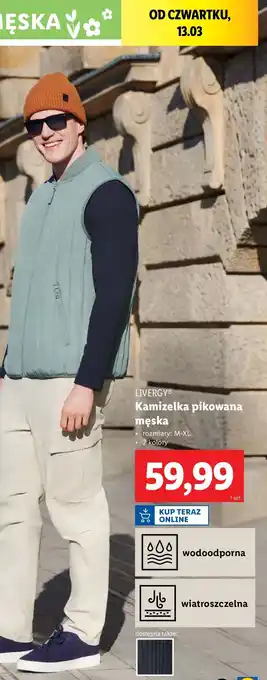 Lidl Kamizelka męska Livergy oferta