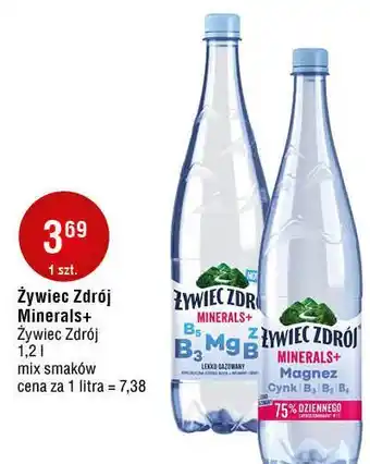 E.Leclerc Woda lekko gazowana Żywiec Zdrój Minerals+ oferta