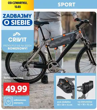 Lidl Torba rowerowa Crivit oferta