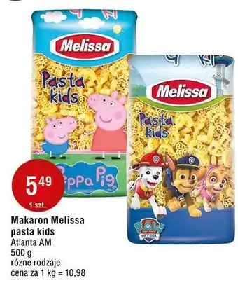 E.Leclerc Makaron dla dzieci peppa Melissa Pasta Kids oferta