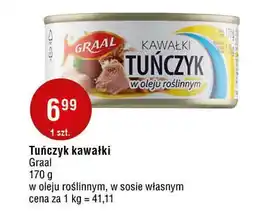 E.Leclerc Tuńczyk kawałki w sosie własnym Graal oferta