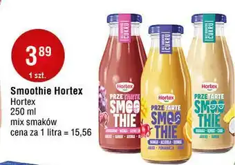 E.Leclerc Smoothie winogrona wiśnia siemię lniane jabłko banan aronia burak Hortex Przetarte oferta