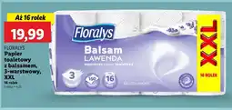 Lidl Papier toaletowy balsam lawenda Floralys oferta