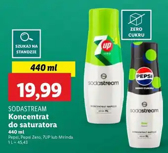 Lidl Sok do przygotowania napojów gazowanych mirinda Sodastream oferta