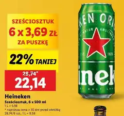 Lidl Piwo Heineken oferta