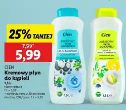 Lidl Płyn do kąpieli pistacja i kwiat pomarańczy Cien oferta