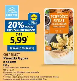 Lidl Pierożki gyoza z warzywami Chef Select oferta