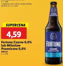 Lidl Piwo Fortuna Czarne Bezalkoholowe oferta