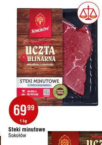 E.Leclerc Steki minutowe z udźca wołowego Sokołów Uczta Qulinarna oferta