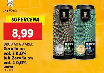 Lidl Piwo zero in on vol. 4 Gwarek oferta