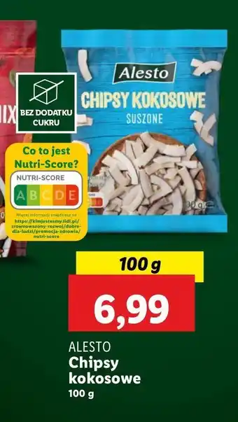 Lidl Chipsy kokosowe Alesto oferta