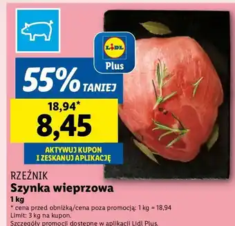 Lidl Szynka wieprzowa Rzeźnik Codzienna Dostawa oferta