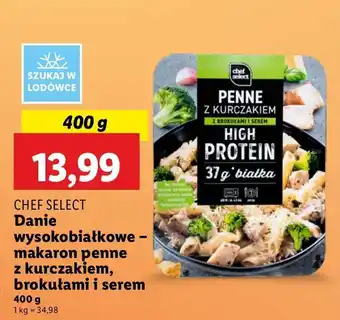 Lidl Danie penne z kurczakiem Chef Select oferta