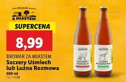 Lidl Piwo luźna rozmowa Browar Za Miastem oferta