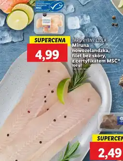 Lidl Miruna nowozelandzka filet bez skóry Targ Rybny Lidla oferta