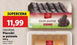 Lidl Pierniki w czekoladzie deserowej Favorina oferta