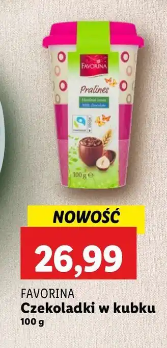 Lidl Praliny w kubku mleczne Favorina oferta