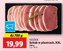 Lidl Schab wieprzowy bez kości plastry Rzeźnik Codzienna Dostawa oferta