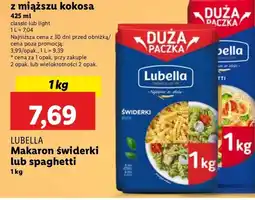 Lidl Makaron spaghetti Lubella oferta