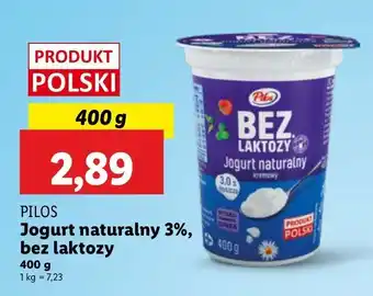 Lidl Jogurt naturalny bez laktozy Pilos oferta