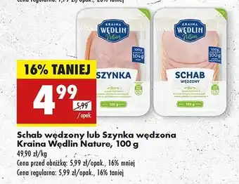 Biedronka Schab wędzony Kraina Wędlin Nature oferta