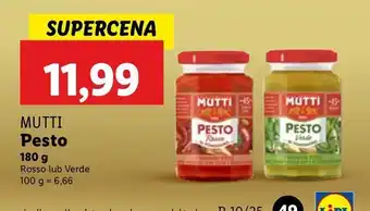 Lidl Pesto verdi Mutti oferta