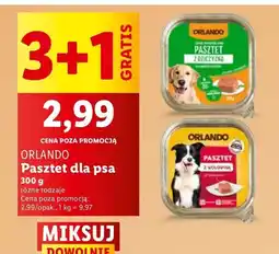 Lidl Pasztet dla psa z wołowiną Orlando oferta