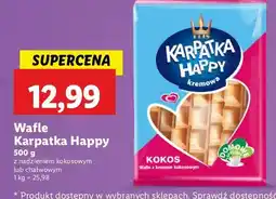 Lidl Wafelki chałwowe Karpatka Happy oferta