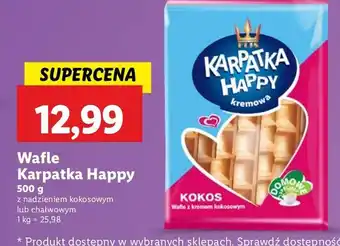 Lidl Wafelki chałwowe Karpatka Happy oferta