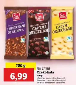 Lidl Czekolada biała z całymi orzechami laskowymi Fin Carre oferta