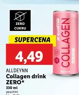 Lidl Napój collagen peachini Alldeynn oferta