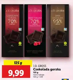 Lidl Czekolada gorzka 95% J.d.gross oferta