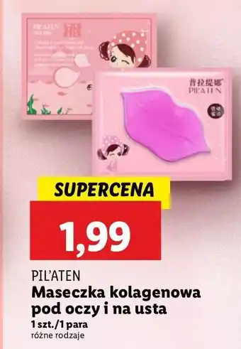 Lidl Płatki pod oczy pila girl Pilaten oferta