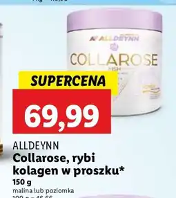 Lidl Kolagen rybi w proszki poziomkowy Alldeynn oferta