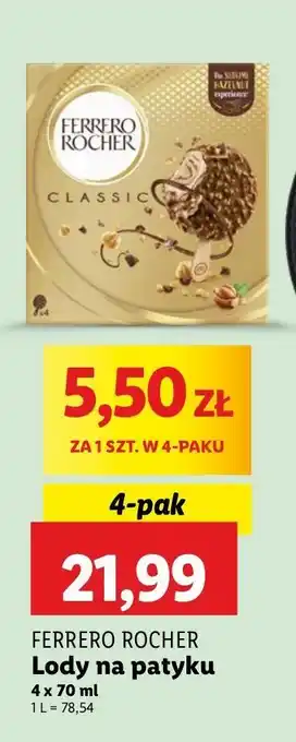 Lidl Lody classic Ferrero Rocher oferta