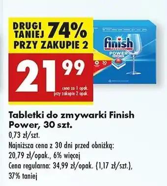 Biedronka Tabletki do zmywarek lemon Finish Power Essential oferta