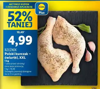 Lidl Ćwiartka tylna z kurczaka Rzeźnik Codzienna Dostawa oferta